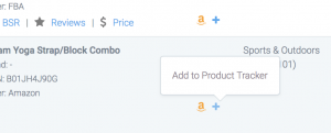 Add to product tracker