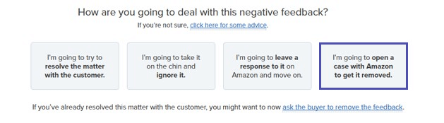 remove amazon feedback