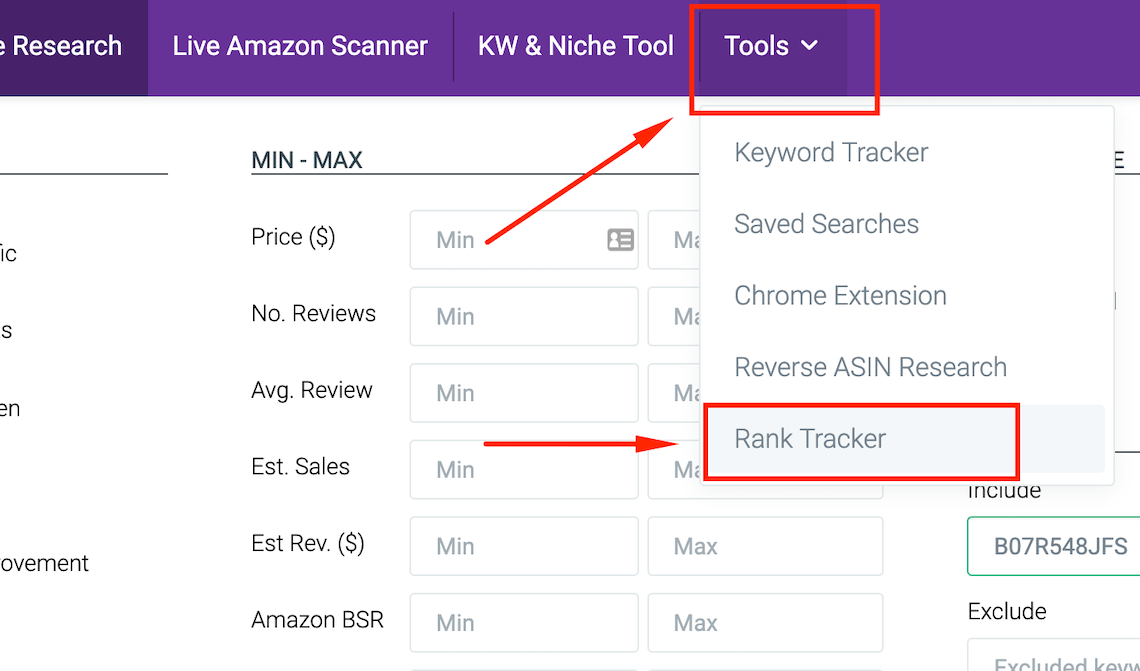 Amazon Rank Tracker